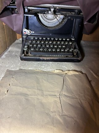 Máquina de escribir Vintage Negra