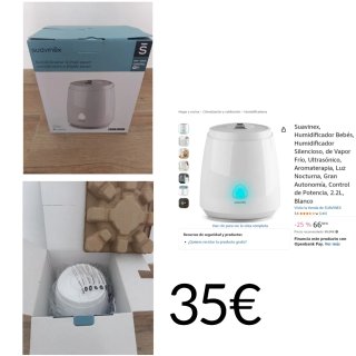 Humidificador Suavinex Bebés Blanco