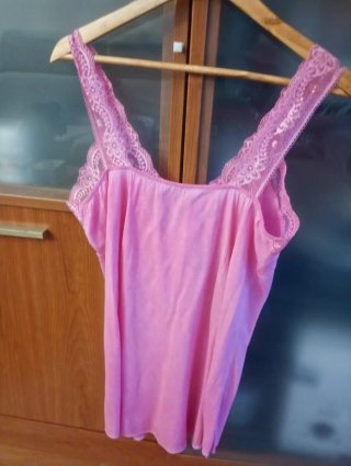 Blusa larga  suelto con encaje