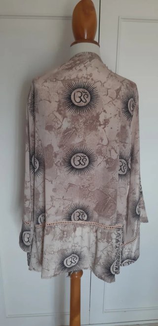 Sobrecamisa estampada talla única