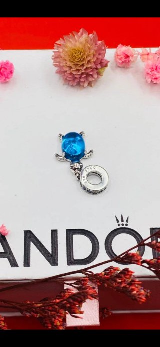 Charm Pandora Tortuga Azul y Plata S925 ALE