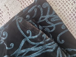 Vestido de fiesta negro con plateado