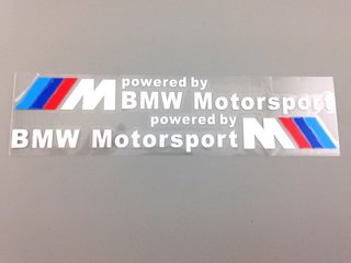 PEGATINAS VINILO BMW MOTORSPORT 54CM BLANCO