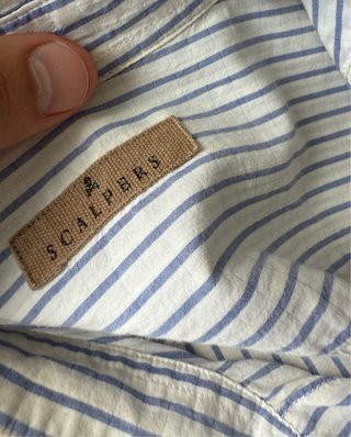 Camisa Scalpers Rayas Azul Blanco