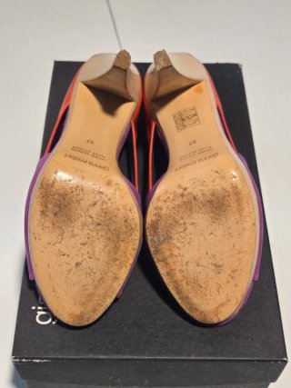 Scarpe Gianna Meliani viola e arancio