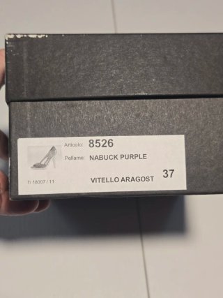Scarpe Gianna Meliani viola e arancio