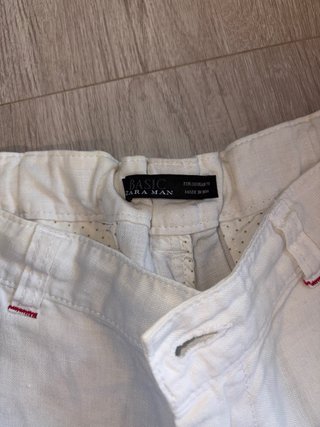 Pantalón corto lino Zara Talla 38