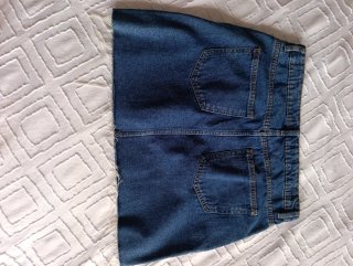 Falda vaquera tejana azul