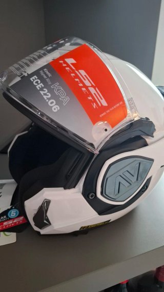 Casco Moto LS2 KP4 Blanco Talla S