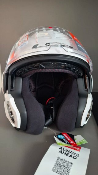 Casco Moto LS2 KP4 Blanco Talla S