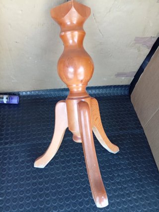 Base de mesa de madera