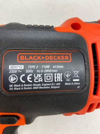 Taladro Percutor BLACK+DECKER 710W Cable