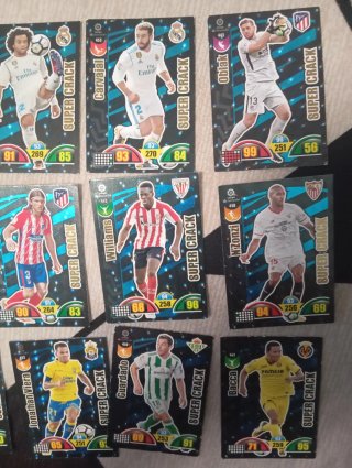 Lote 12 Cromos Adrenalyn 2017 Supercracks