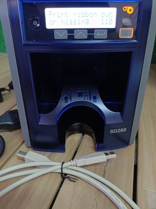 Impresora Tarjetas Datacard SD260 Azul/Gris