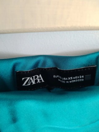 Falda satinada Zara Talla XS