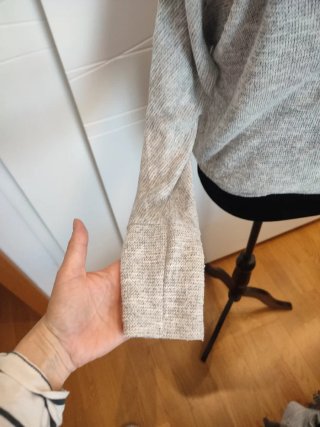 Jersey holgado gris talla única
