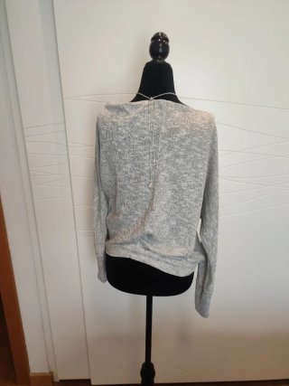 Jersey holgado gris talla única