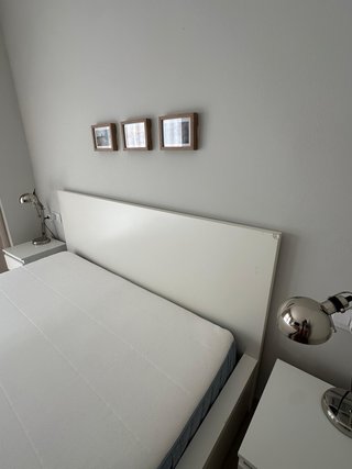 Cama IKEA MALM 160x200 + colchón + 4 cajones