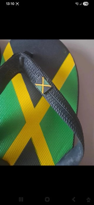 Chancletas Talla 38 Bandera Jamaica Nuevas