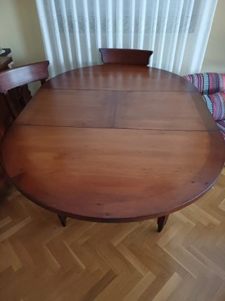 Mesa de salón y 4 sillas pino macizo