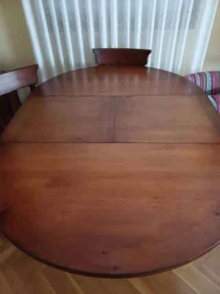 Mesa de salón y 4 sillas pino macizo