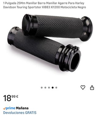 Puños Moto/Bici Negros Nuevos