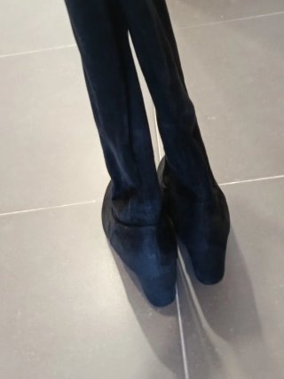 Botas de tacón altas negras