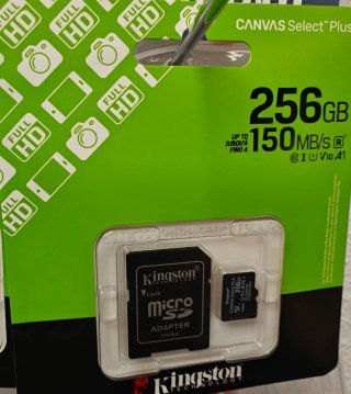 Scheda MicroSD Kingston 256GB Canvas Select Plus