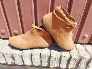 Botas de ante color camel