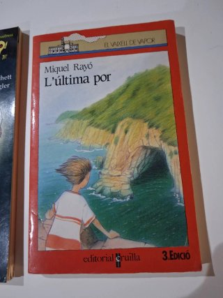 3 libros , 2 en español y 1 en catalán