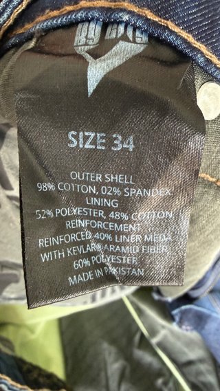 Pantalón Moto Kevlar Talla 34 Hombre