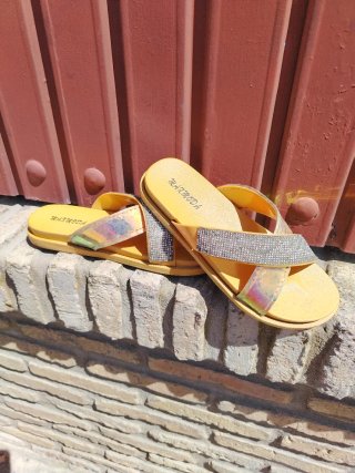 Sandalias MAXMODA Plataforma Brillantes