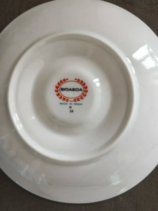 Juego de café, porcelana Bidasoa. 6 servicios.