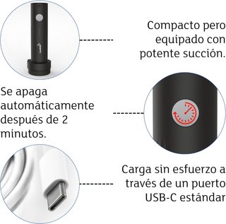 Lavatelli bomba vacío inalámbrica portátil viaje