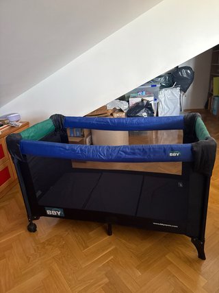 Cuna de viaje BBY con colchón