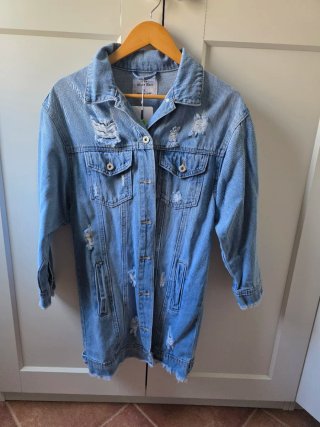 Chaqueta vaquera larga Miss Bon