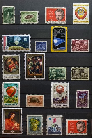 20 sellos Hungría usados