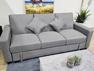 Sofá Cama Gris con Arcón