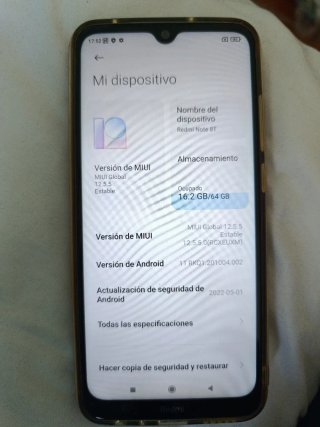 Xiaomi Redmi Note 8T Negro