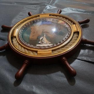 Timone decorativo nautico Gargano souvenir vintage