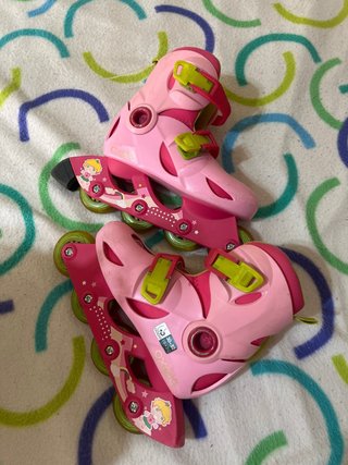 Patines en línea rosas talla 30-32