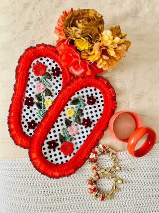 Hombrera Flamenca Adorno Flores y Flecos