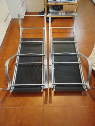 Tumbona de Metal y Tela (Tumbona nº1)
