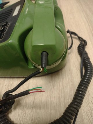 Teléfono antiguo años 80 Manos Libres Amper