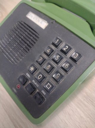 Teléfono antiguo años 80 Manos Libres Amper
