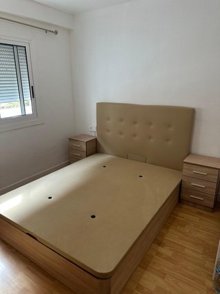 Canapé abatible tapizado tela y madera
