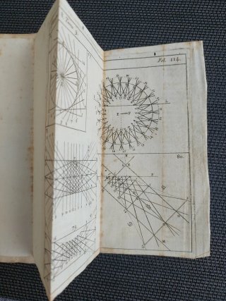 libro antiguo Gnomónica 1715 y  relojes de sol