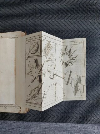 libro antiguo Gnomónica 1715 y  relojes de sol