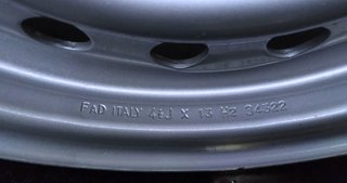Dos ruedas completas llanta 13"