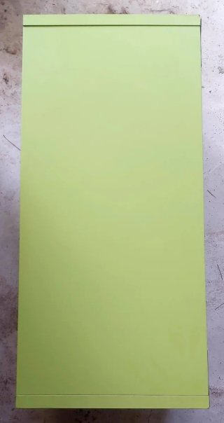 Estantería verde 2 baldas
